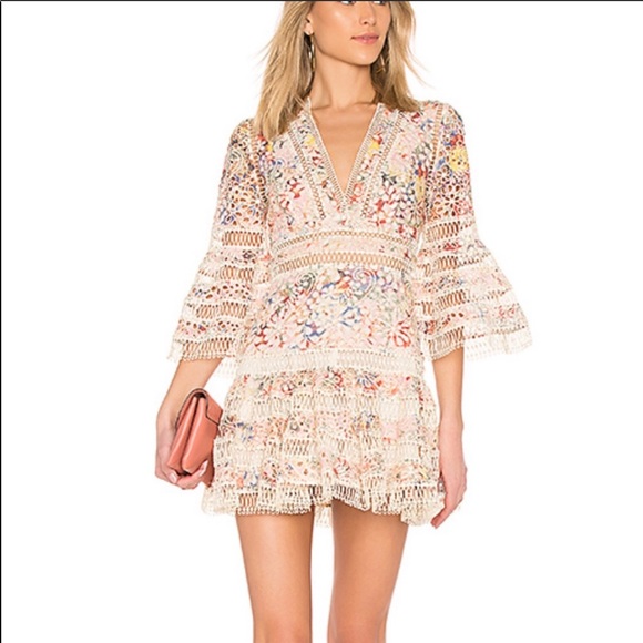 Dresses & Skirts - NWOT Embroidered floral fit and flare dress